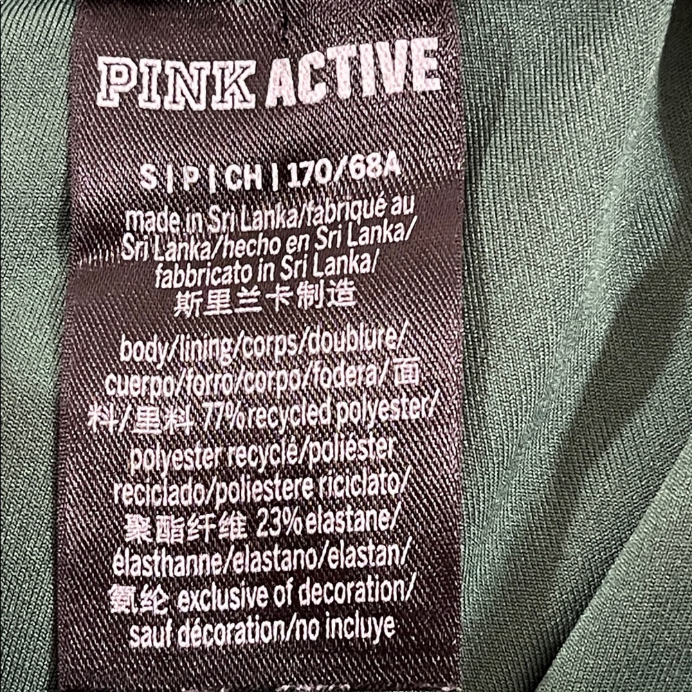 PINK VICTORIA’S SECRET High Waist Full Length Ruched V Legging Green Size Small - Picture 8 of 8